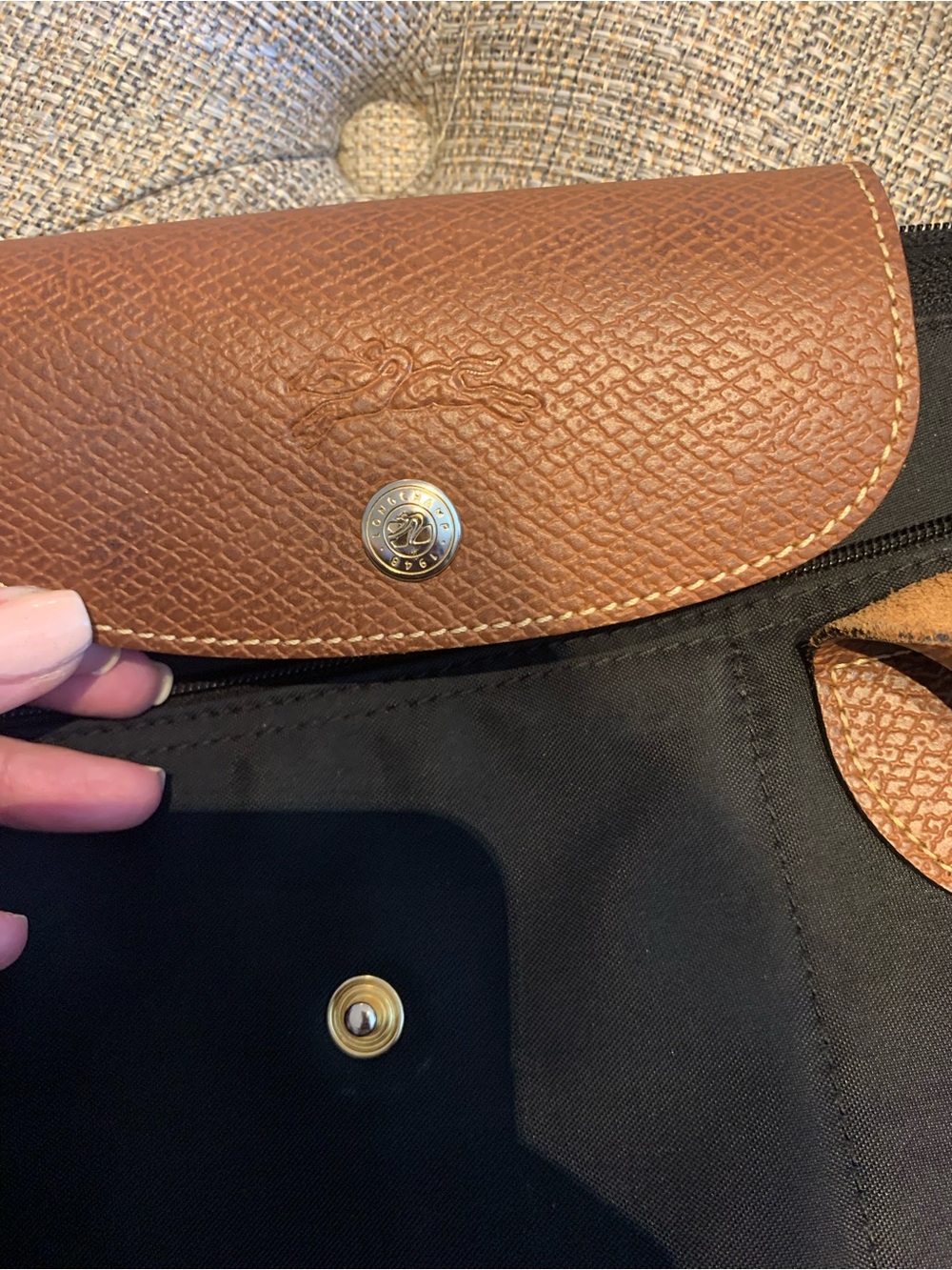 Longchamp large Black Tote - Picture 3 of 9
